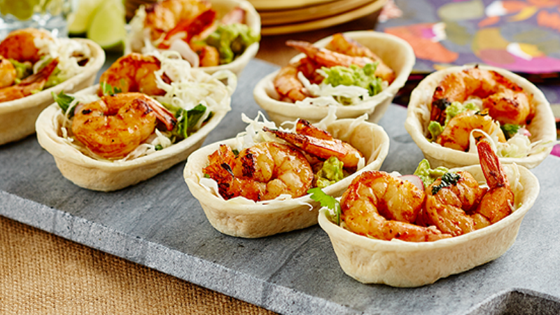 Prawn Avocados Mini Soft Tacos